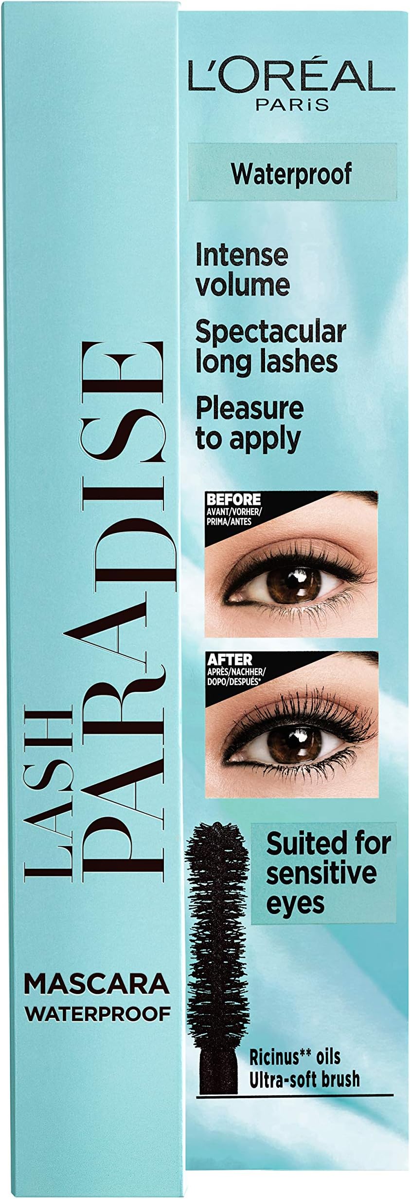 L'Oreal Paris Lash Paradise Waterproof Mascara Black 1 Pack