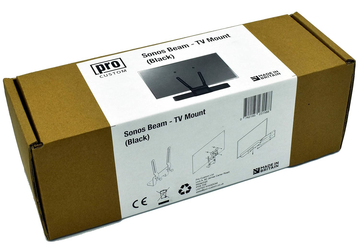 Procustom Soporte De Pared Para Sonos Beam Incluye Fijaciones De