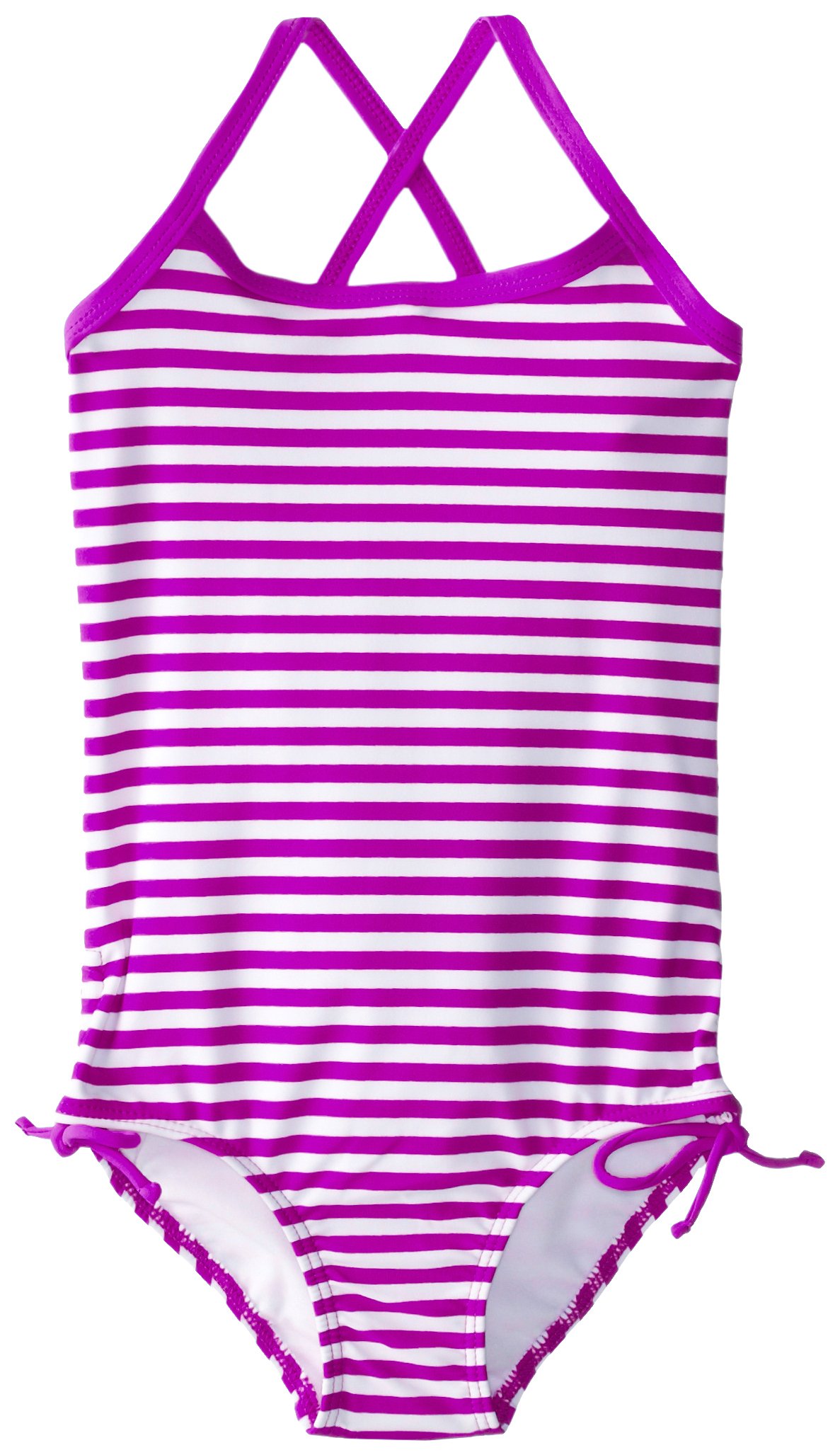 Kanu Surf Big Girls’ Bali One Piece Swimsuit, Purple, 14