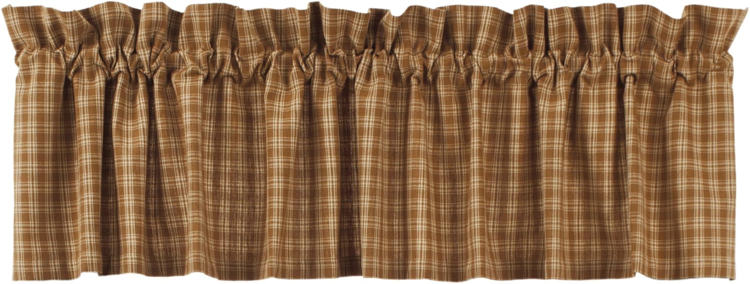 IHF Home Decor Cambridge Mustard Design Valance Window