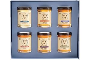 SAVANNAH BEE COMPANY Blossom to Bottle - Honey Gift with Tupelo, Lavender, Wildflower, Black Sage, Acacia and Orange Blossom Honeys - Pure and Natural
