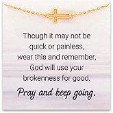 STORYJEWELLERY Cross Bracelet for Women - Religious, Baptism, Christian, Spiritual, Confirmation, Christmas, Faith, Inspirational Gifts