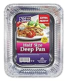 Aluminum Pans Half Size, 9X13, Extra Heavy Duty