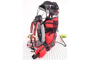 LY WONDERFUL Premium Baby Backpack Carrier for Hiking with Kids – Carry Your Child Ergonomically 110 (Red)