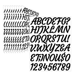 Llewyn 510 Pieces 10 Sheets Letter Stickers,Self