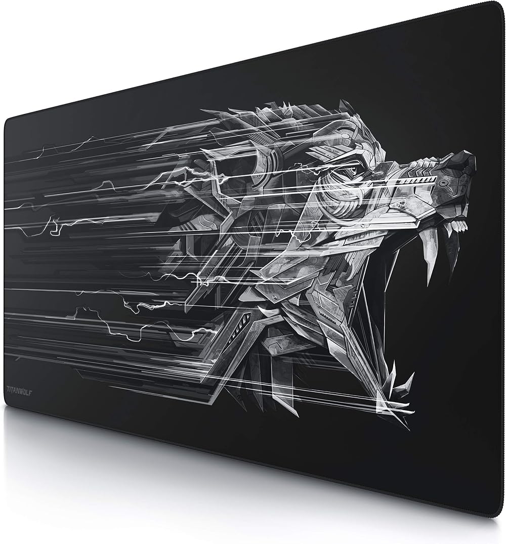 TITANWOLF Extra Large 1200x600mm Gaming Mouse Pad Black