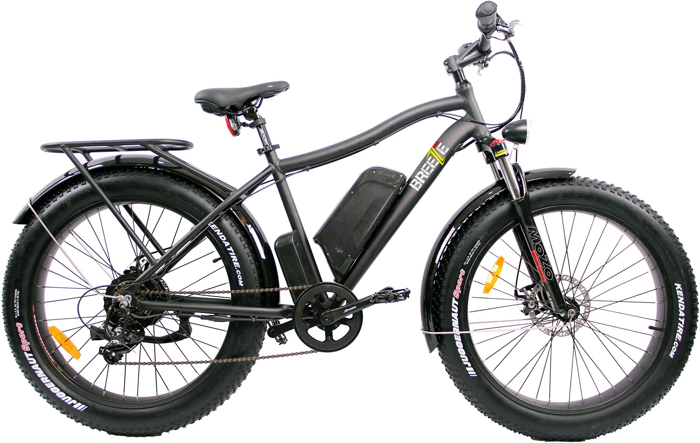 Electric Fat Tire eBike Powerful Rear Hub Motor, Ride 40+ Miles Per Charge, Hand Throttle & Pedal Assist, Reach speeds up to 29 MPH,Sport Tires-Rides in Snow,Rain, Beach Cruiser,Off Road Trail Riding