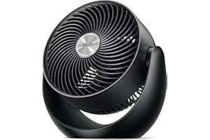Dreo Fan for Bedroom, Table Air Circulator for Whole Room, 11 Inch, 40ft Strong Airflow, 120° adjustable tilt, 28db Low Noise, Quiet, 3 Speeds, 2025 New Desk Fan for Office, Kitchen, Home