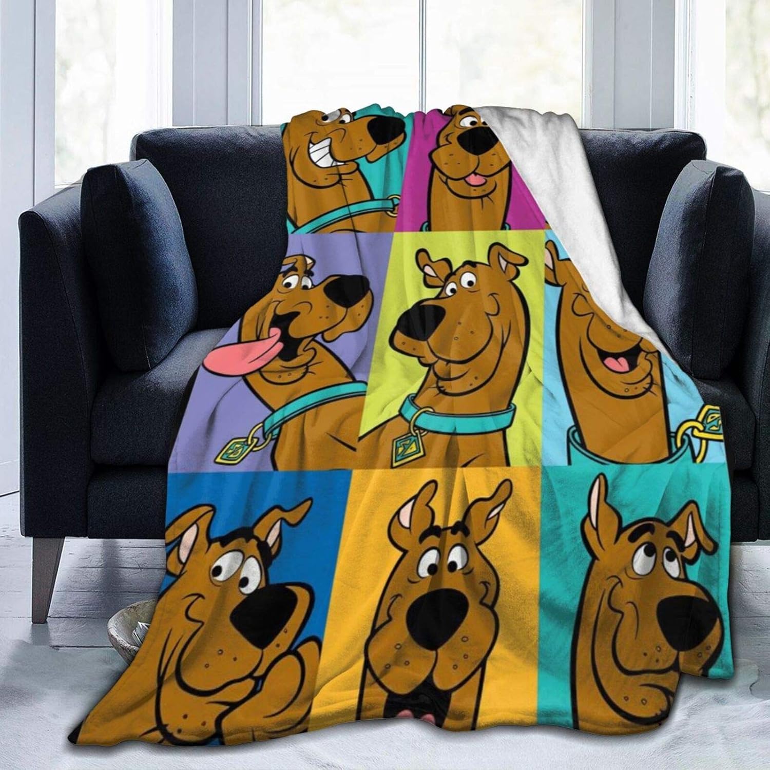 ScoobyDoo Throw Blanket Microfiber Lightweight Fluffy Cozy Blanket for