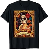 Dia De Los Muertos Women Mexican Day of The Dead Sugar Skull T-Shirt