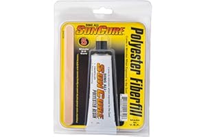 SURE CURE Sun Cure 1oz Fiberfill Mini Kit w/Sandpaper Surfboard Repair
