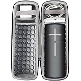 co2CREA Hard Travel Case Replacement for Ultimate Ears UE MEGABOOM 4 MEGABOOM 3 Portable Bluetooth Wireless Speaker (Black case for Speaker and Charging Dock)