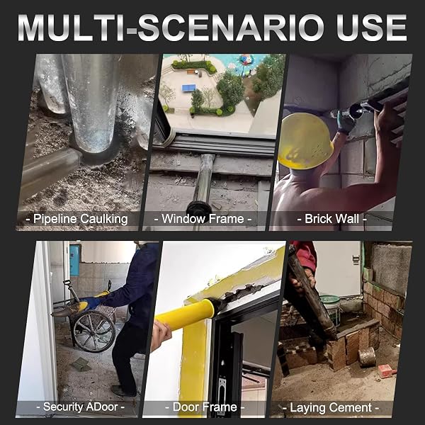 DUXINN STAINLESS STEEL CEMENT MORTAR GROUTING GUN, REUSABLE CAULK GUN GROUT GUN WITH 5 NOZZLES, CAULKING TOOLS PERFECT FOR GROUTING, SEALING, AND JOINT FILLING