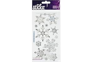 Sticko Stickopotamus-Vellum Snowflakes (13 Piece) SPVM06, SMA, Other