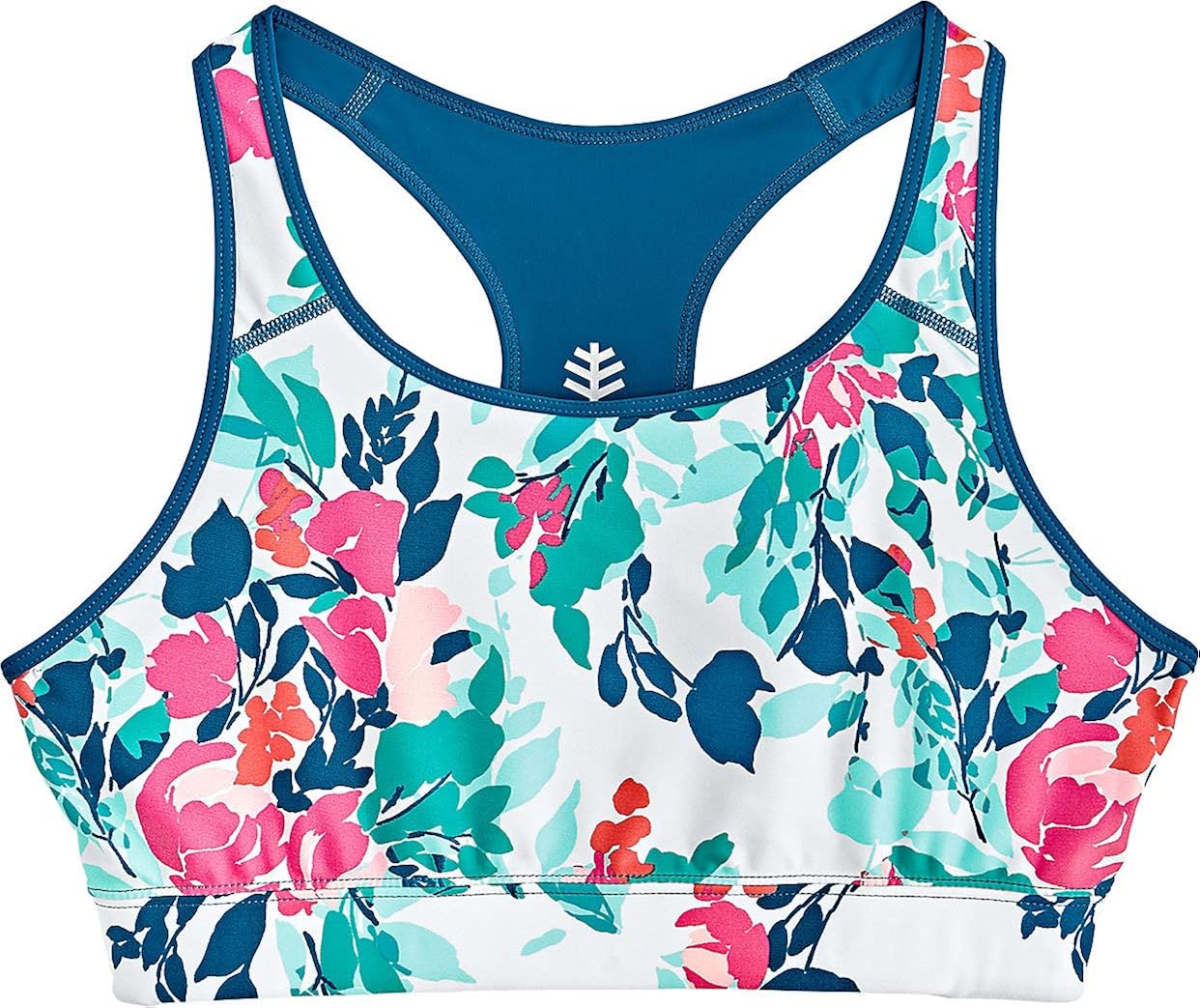 Coolibar UPF 50+ Women's Medley Swim Bra Sun Protective Multi X