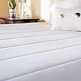 Sunbeam Heated Mattress Pad | Quilted, 10 Heat Settings SleekSet , White, Twin - MSU3KTS-P000-12A00
