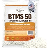 33rd PARALLEL | BTMS 50 (8 oz) Conditioning Emulsifier | 100% Natural Plant Derived | Behentrimonium Methosulfate Cetearyl Alcohol Emulsifying Conditioner | Product of USA (8 Ounces)