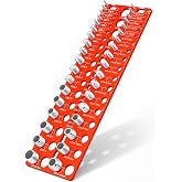 Manalete Thread Checker, Nut and Bolt Thread Checker, Screw Size and Thread Identifier Gauge with Standard &amp; Metric &amp; Drill Bit Gauges, Bolt Size Finder for Quickly Identify Thread Sizes