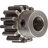 Boston Gear Spur Gear, 14.5 Pressure Angle, Steel, Inch, 16 Pitch