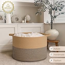 INDRESSME 115L Extra Large Blanket Basket, Woven