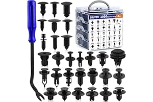 Car Bumper Clips Shield Retainer Clips Plastic Rivets 1001PCS Automotive Push Pins Assortment Xmas Tree Fasteners Kit Most Co