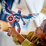 LEGO Marvel Captain America Construction Figure 76296 with Shield Drone view 5