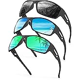 KALIYADI Sunglasses-Men Polarized Sports Sun-glasses: Mens Sunglasses Polarized UV Protection Driving Running Cycling Outdoor