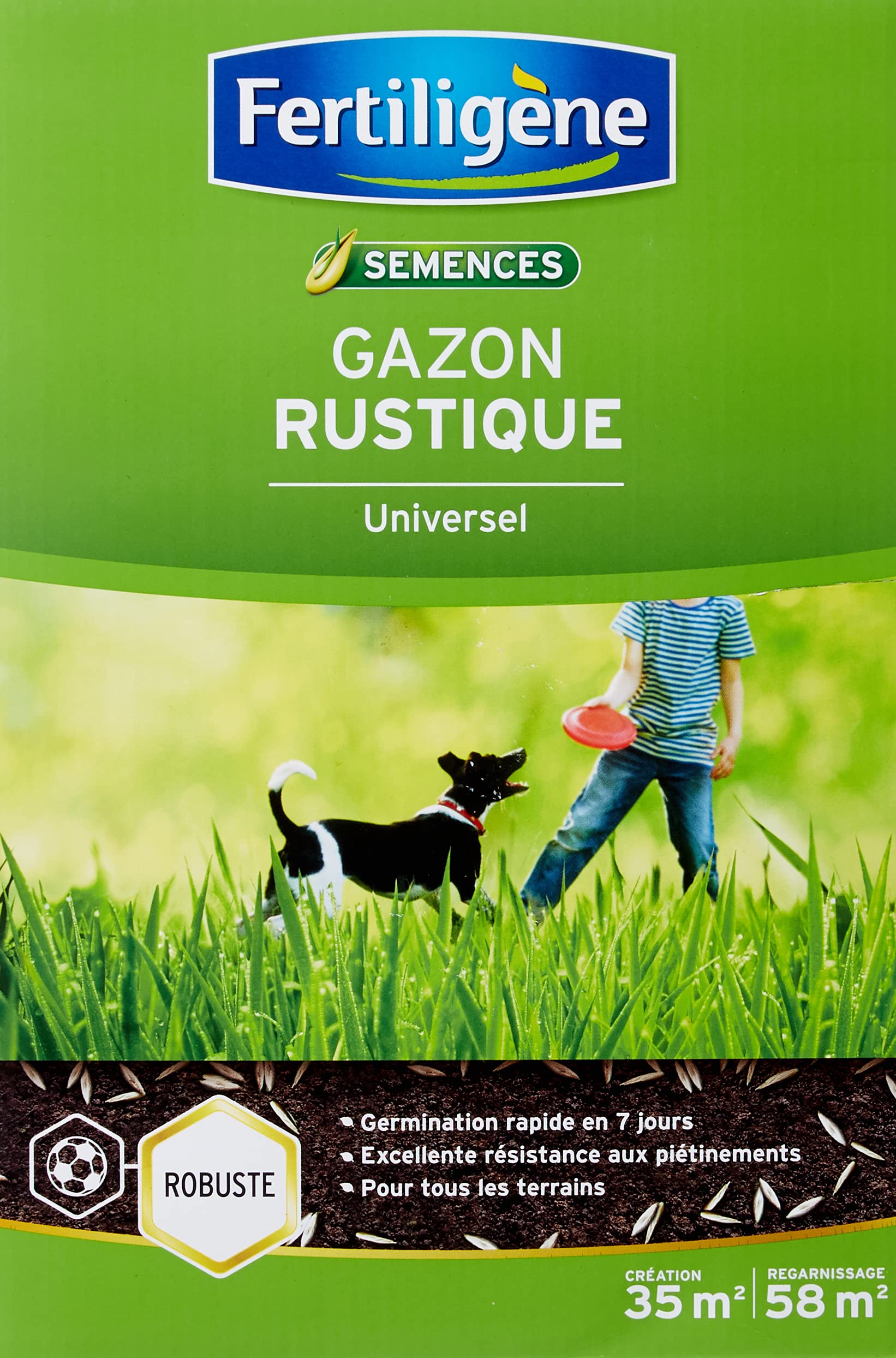 EVERGREEN FERTILIGENE GAZON RUSTIQUE UNIVERSEL, 35MA RUST35