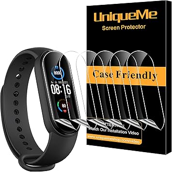 UniqueMe [6 Pack Protector de Pantalla para Xiaomi Mi Band 5 ...