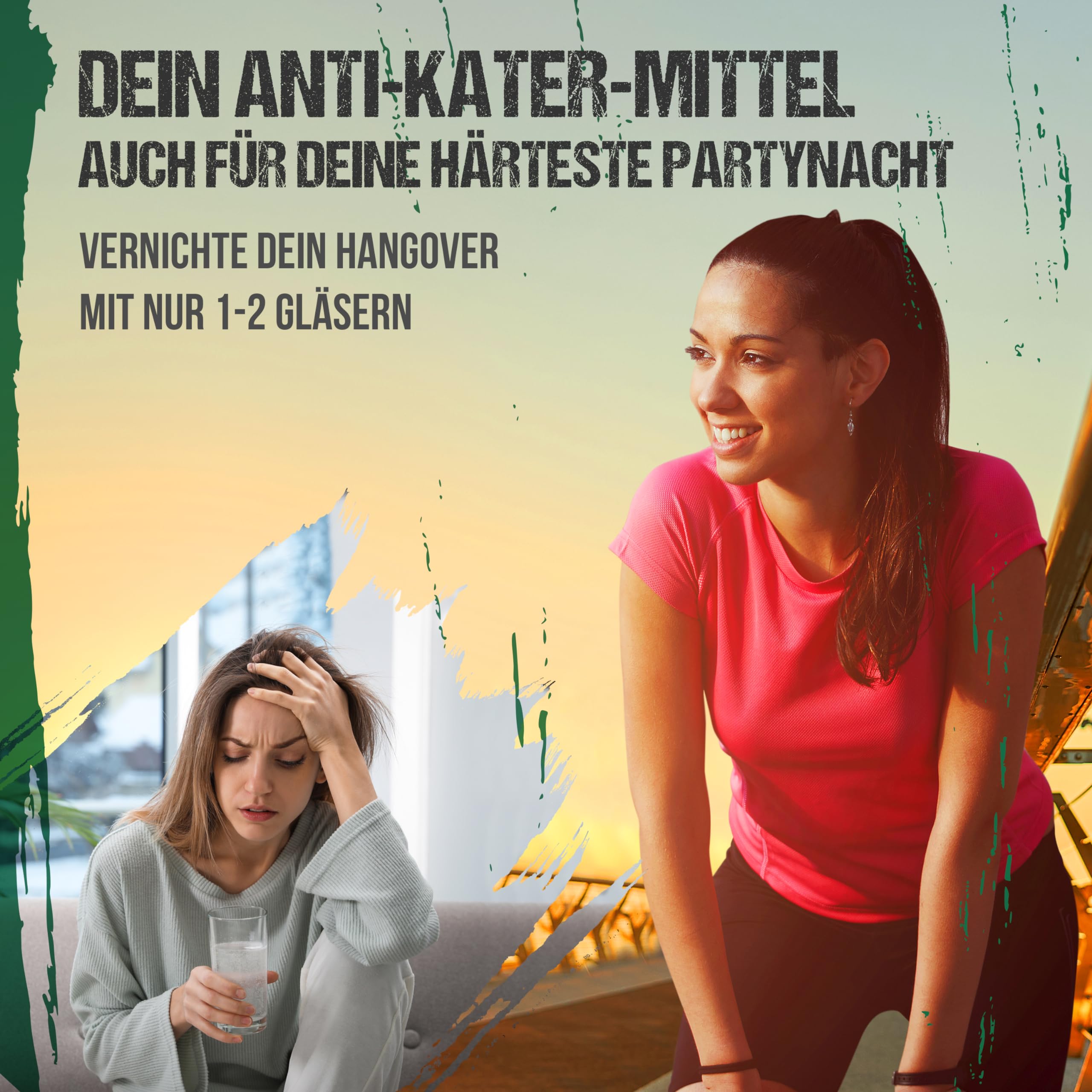 Elektrolyte Pulver OHNE Zucker-Frei von Süßstoffen & Farbstoffen | hoher Nährstoffanteil mit natürlichen Aromen |XXL Pack-isotonischer Sport und After-Party Drink gegen Kater und Hangover 5