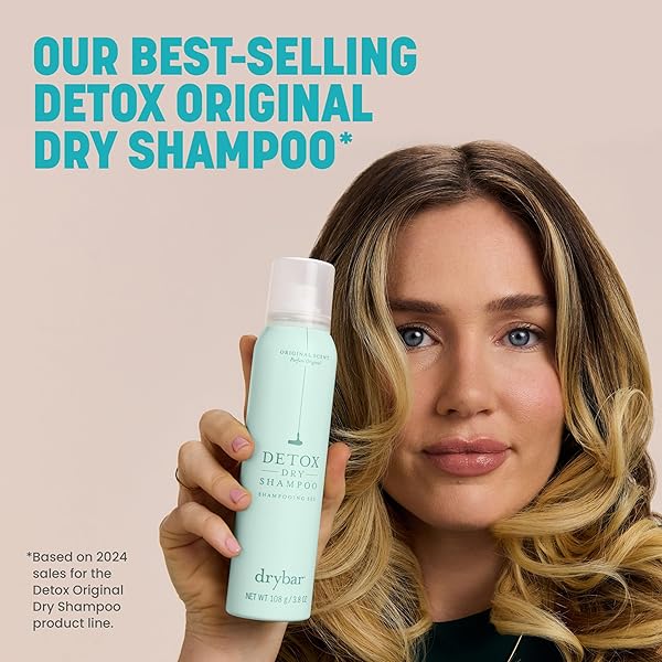 DRYBAR DETOX DRY SHAMPOO ORIGINAL SCENT – FULL SIZE | ABSORBS EXCESS OIL, LEAVES HAIR LOOKING AND FEELING CLEAN & REFRESHED WITH EXTRA VOLUME, ALL HAIR TYPES