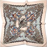 corciova XL 40x40 Satin Square – Oversized Silk-Feel Fashion Scarf for Women, Hair Wrap, Headband, Bandana, Neckwear