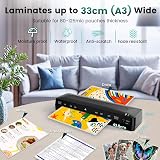 MAXDONE A3 Laminator Machine 5-in-1 Cold & Thermal with Trimmer & Corner Rounder view 6
