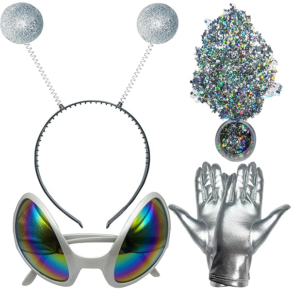 Amscan Cosmic Kitty Costume Set - Black, Green & Yellow Polyester...