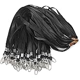 Lanyards 100Pcs Bulk Lanyard for Id Badges,Badge Lanyards Swivel Hooks Clips Great for Name Tags Badge