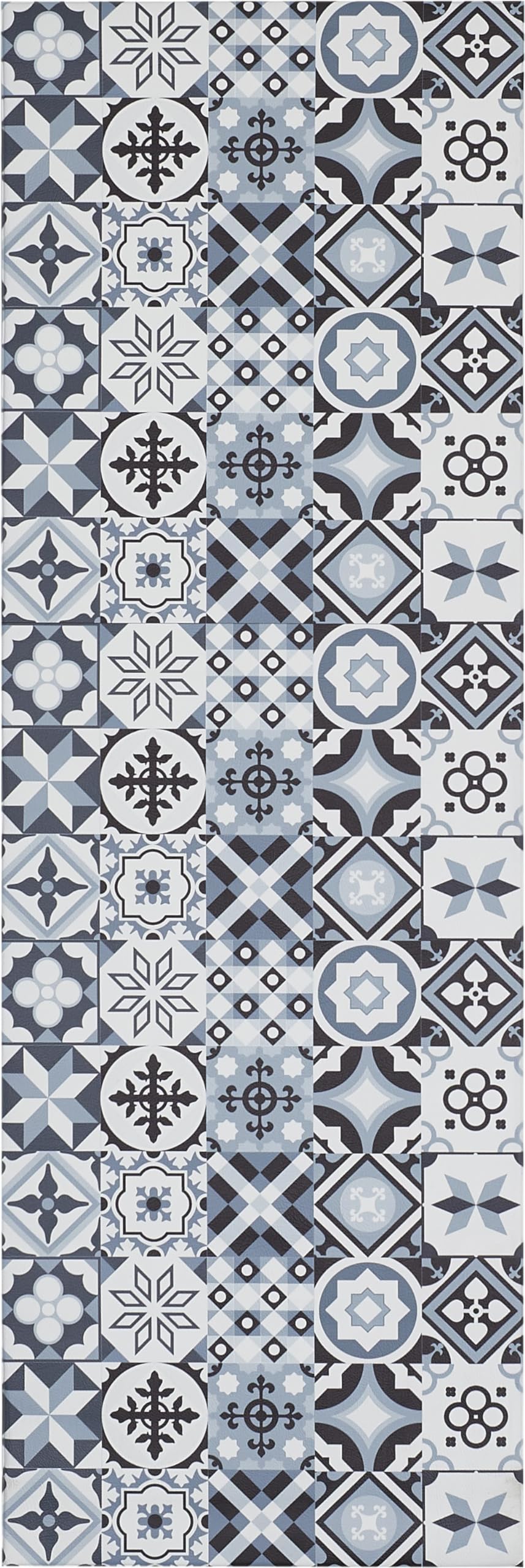 andiamo Marrakech Rug Runner with Non-Slip Backing, Kitchen Rug, Hallway Runner, Carpet Runner, 70 x 200 cm, Grey