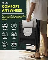KEPLIN Set of 2 XXL Premium Heavy Duty Padded Two Tone Zero Gravity Chairs view 5