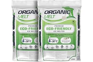 Ice Melt Safe for Concrete, Sidewalks, and Driveways – Pet-Friendly Snow Salt and Ice Melter – Organic Melt Granular De-Icing