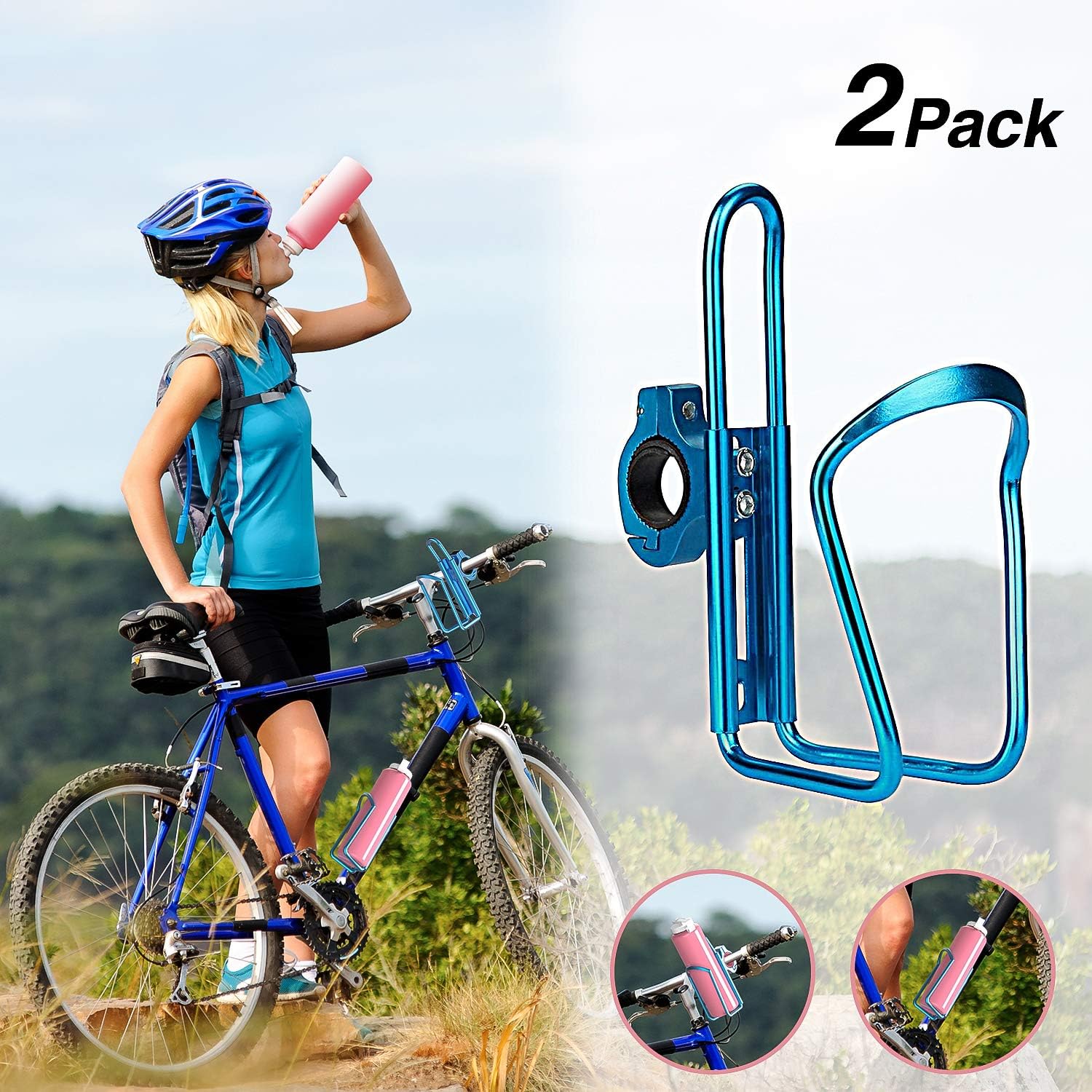 ROCKBROS Flaschenhalter Fahrrad Getränkehalter 35g Leichtgewicht