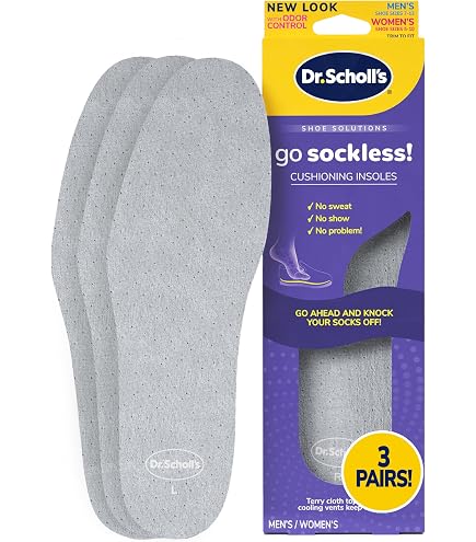 Odor-Eaters Super Tough Insoles - 2 Pair Pack With Charcoal Layer For Odor Control & All-Day Comfort