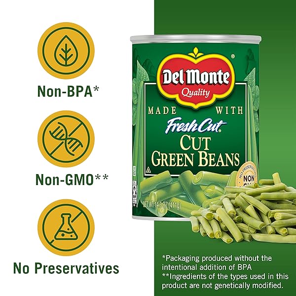 DEL MONTE CANNED FRESH CUT BLUE LAKE GREEN BEANS, 14.5-OUNCE 2000487