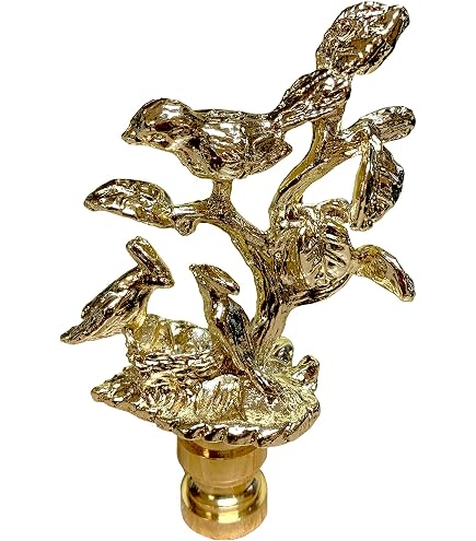 Satco Oriental Brass Finial - 2-3/4 Inch, 1/4-27 Thread, Decorative Lamp Or Curtain Rod Finial - View #3