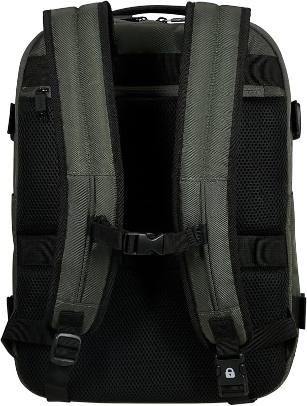 Urban Track - Zaino porta PC 15.6" – 45 cm, 29 L - 3 scomparti grandi - Grande capacità - Ergonomico - Scomparto imbottito per laptop - Verde (Dark Khaki)