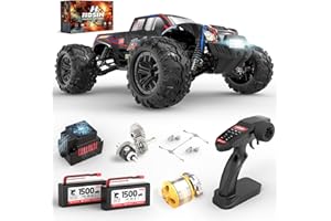 Hosim 1/10 RC Cars for Adults 62+KMH, Brushless Remote Control Car Fast, 2S Bettery RC Monster Trucks 4X4 Waterproof Off Road Battery