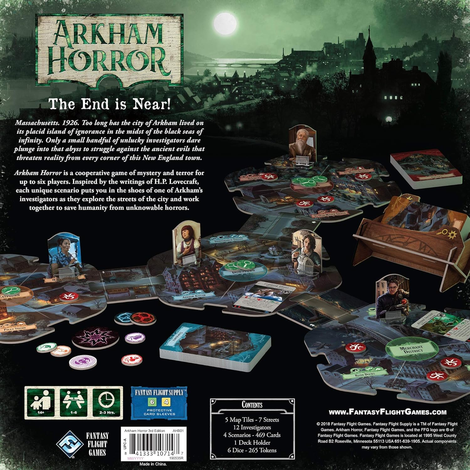 Fantasy Flight Games FFGAHB01 Arkham Horror Third Edition, Multicolor