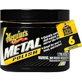 Meguiar's Metal Polish, 6 Oz | Metal Polish Cleans, Restores &amp; Brightens Chrome, Aluminum &amp; Stainless Steel, Removes Oxidation for Brilliant Shine