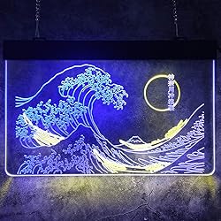 MiMaik The Great Wave Off Kanagawa LED Neon