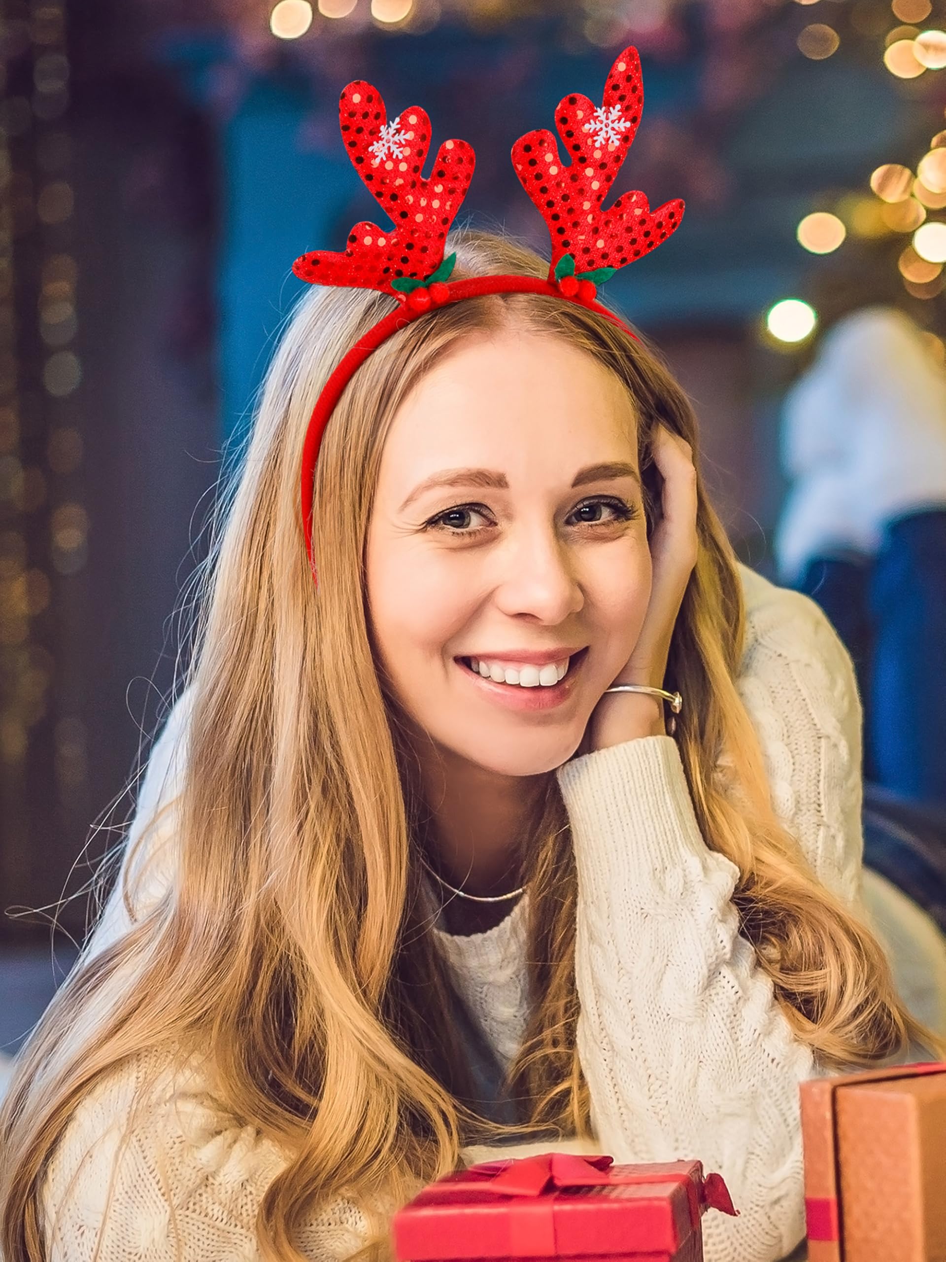 16PCS Christmas Headbands for Women, Christmas Accessories Headwears for Xmas Party Supplies Favors Accessories