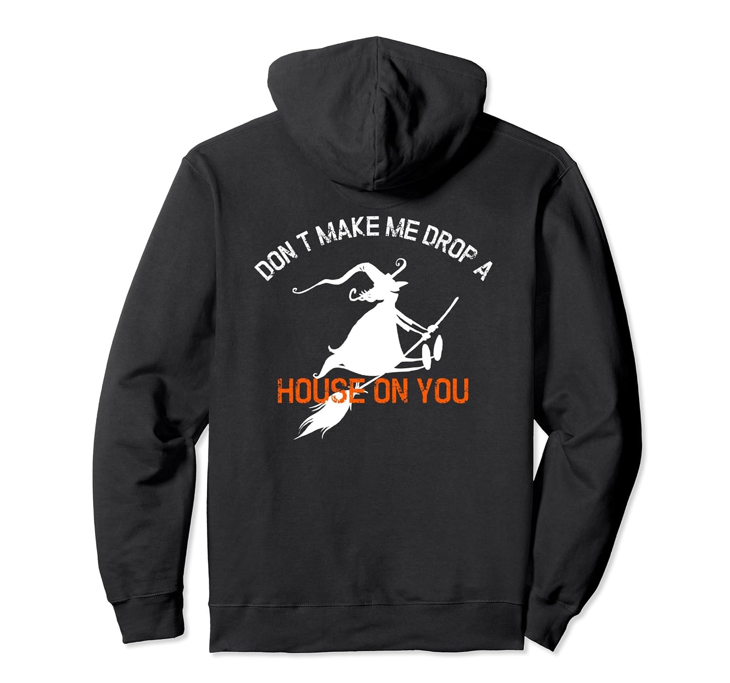 Funny Halloween Costume Pullover Hoodie Witch Broom Fly Gift-ANZ