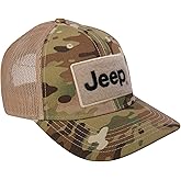 Jeep Text Logo Camo Pattern Hook and Loop Tactical Snapback Hat